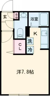 ZESTY松陰神社II【3階】の間取り