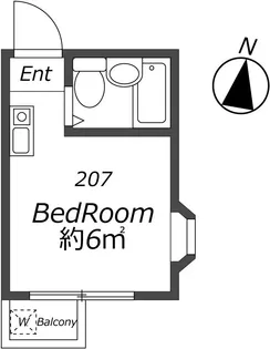 クロノス明大前【2階】の間取り