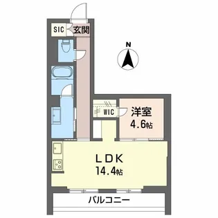 クレスティーク福住【3階】の間取り
