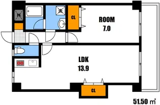 U-FLATS【4階】の間取り