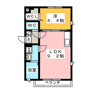 エスポワール【1階】の間取り