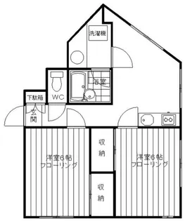 若林ビル【2階】の間取り