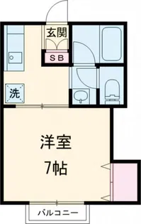 柳ハイツ【1階】の間取り