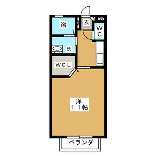 アトリオ市ヶ坂【1階】の間取り