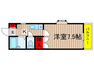 大翔コーポ大和田【1階】の間取り