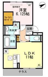 ベラビスタS【1階】の間取り