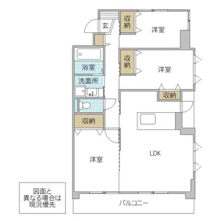 ルドルフ【3階】の間取り