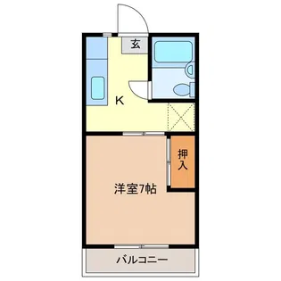 ハイツ藤山【1階】の間取り
