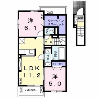 アドニス【2階】の間取り