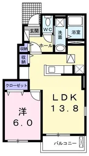 グランソレイユ【1階】の間取り