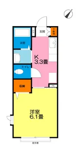 グリーンリーブス【2階】の間取り