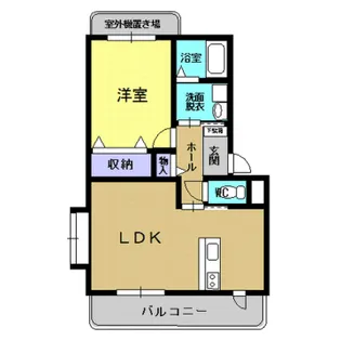 マンションはれ【1階】の間取り