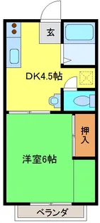 サンシティハイツD棟【1階】の間取り