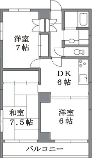 カーサ デル ソル【3階】の間取り