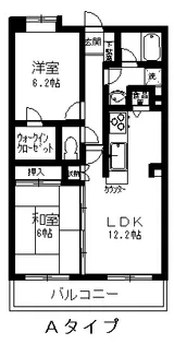 クレール上今井弐番館【6階】の間取り