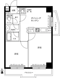 ルーブル中野ガーデン【3階】の間取り