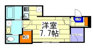 ハーモニーテラス桃谷【1階】の間取り
