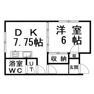 愛国たかとハイツ【2階】の間取り