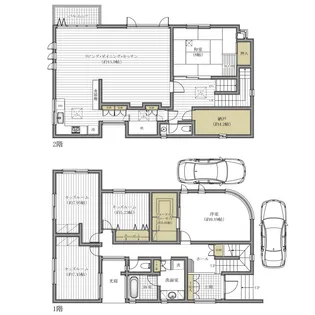 東京都新宿区下落合3【一戸建】の間取り