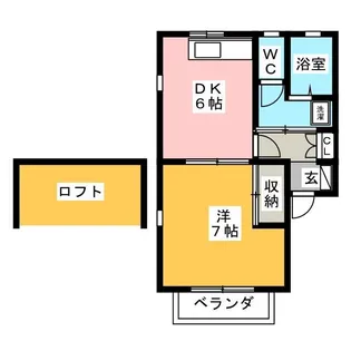 SUNSUN館 (燦々館)【2階】の間取り