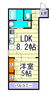 フジパレス出来島EASTII番館【1階】の間取り