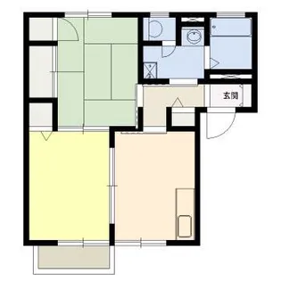 リバーサイドハイツA棟【1階】の間取り