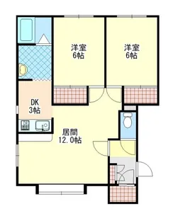 コーポ富貴【2階】の間取り