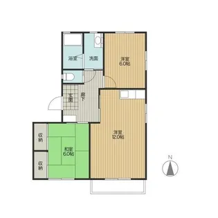 アパートメント坂【1階】の間取り