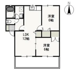 ヴェッセル A【1階】の間取り