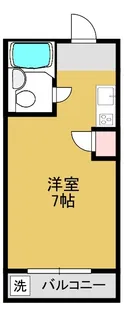 サンライズ北九大前【4階】の間取り