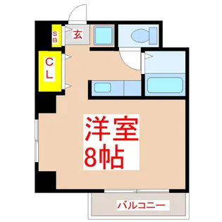 サンロイヤル新屋敷【5階】の間取り
