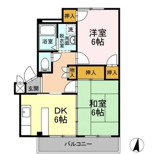 メゾンイナバ A棟【2階】の間取り