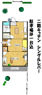 グリーンハイツ朝日【2階】の間取り