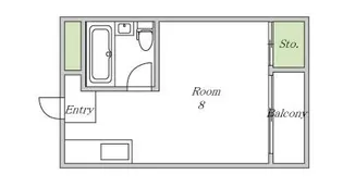 プレアール豊崎【1階】の間取り