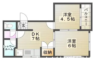 岡山県岡山市中区古京町1【マンション】の間取り