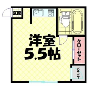 メゾン泉尾【4階】の間取り