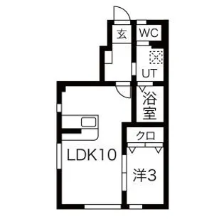 メゾンドショコラ【1階】の間取り