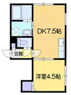 ハピネス銭函II【2階】の間取り