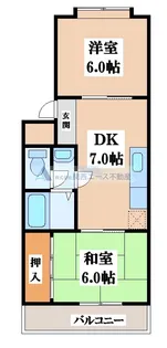 大阪府東大阪市中石切町3【マンション】の間取り