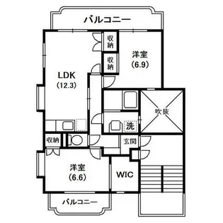 神奈川県厚木市飯山【マンション】の間取り