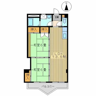 福島県郡山市桑野2【マンション】の間取り