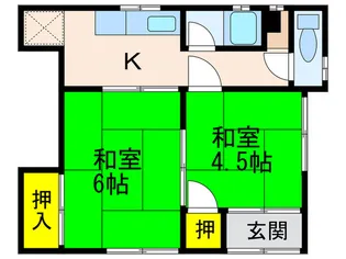三喜荘【2階】の間取り