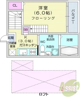 グランドレジデンス旭ヶ丘【2階】の間取り