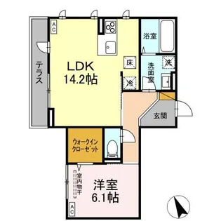 D s LIEN (ディーズリアン) F【1階】の間取り