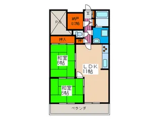 シャルム肥後【3階】の間取り