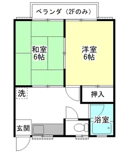レジデンス ソラ【2階】の間取り