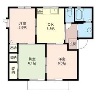 エスポワール湘南【1階】の間取り