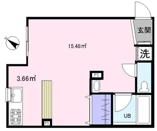 東京都江戸川区平井3【アパート】の間取り