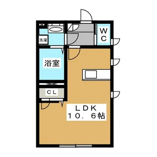 ラルーチェ サウス【1階】の間取り