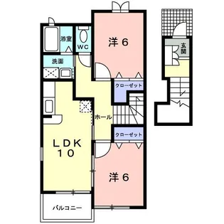 パレ ウェスト【2階】の間取り